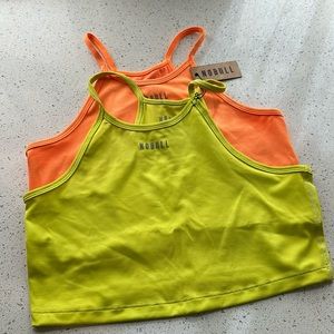 NoBull cropped halter tanks